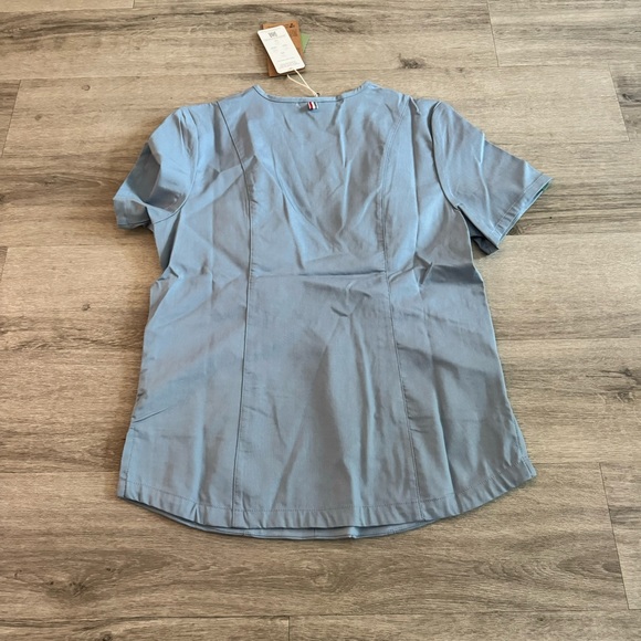 Medico light blue medium scrub top - Picture 3 of 7